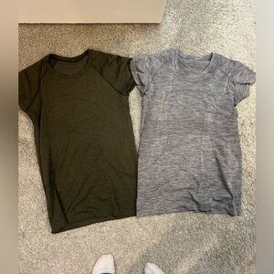 Two lululemon Swiftly Tech Short Sleeve